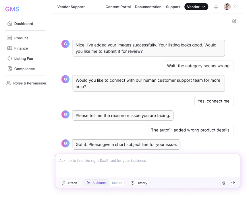 24/7 Chatbot Interface